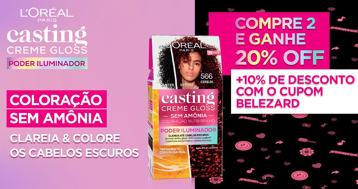 Imagem Banner Desconto Casting Creme Gloss Poder Iluminador 2